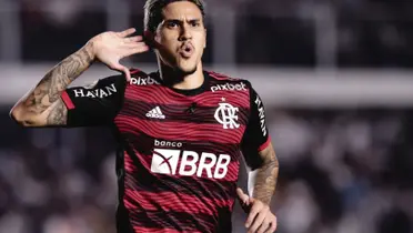 Pedro, atacante do Flamengo. Foto: Ettore Chiereguini/AGIF