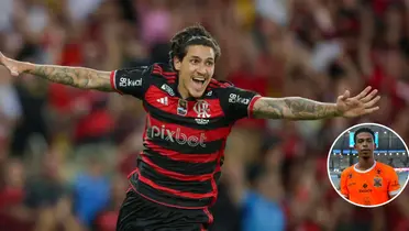 Pedro comemora gol contra o Nova Iguaçu na final do Campeonato Carioca