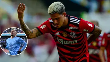 Pedro comemora gol marcado pelo Flamengo