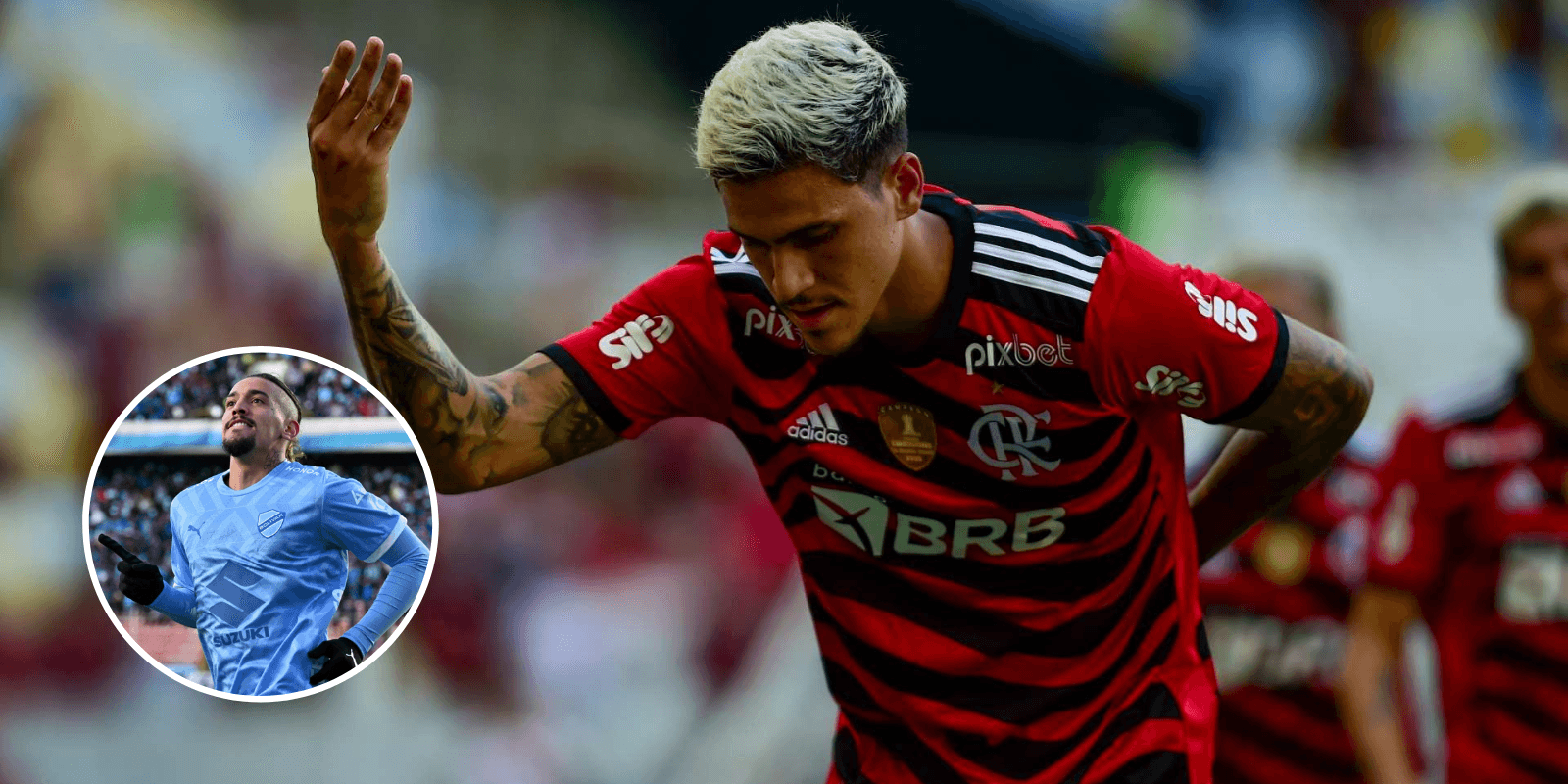 Pedro comemora gol marcado pelo Flamengo