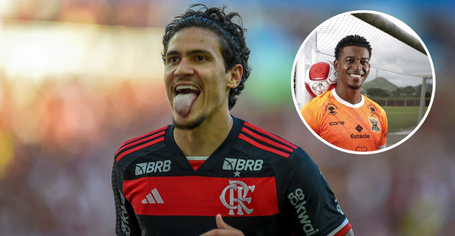 Pedro e Carlinhos em ação pelo Campeonato Carioca