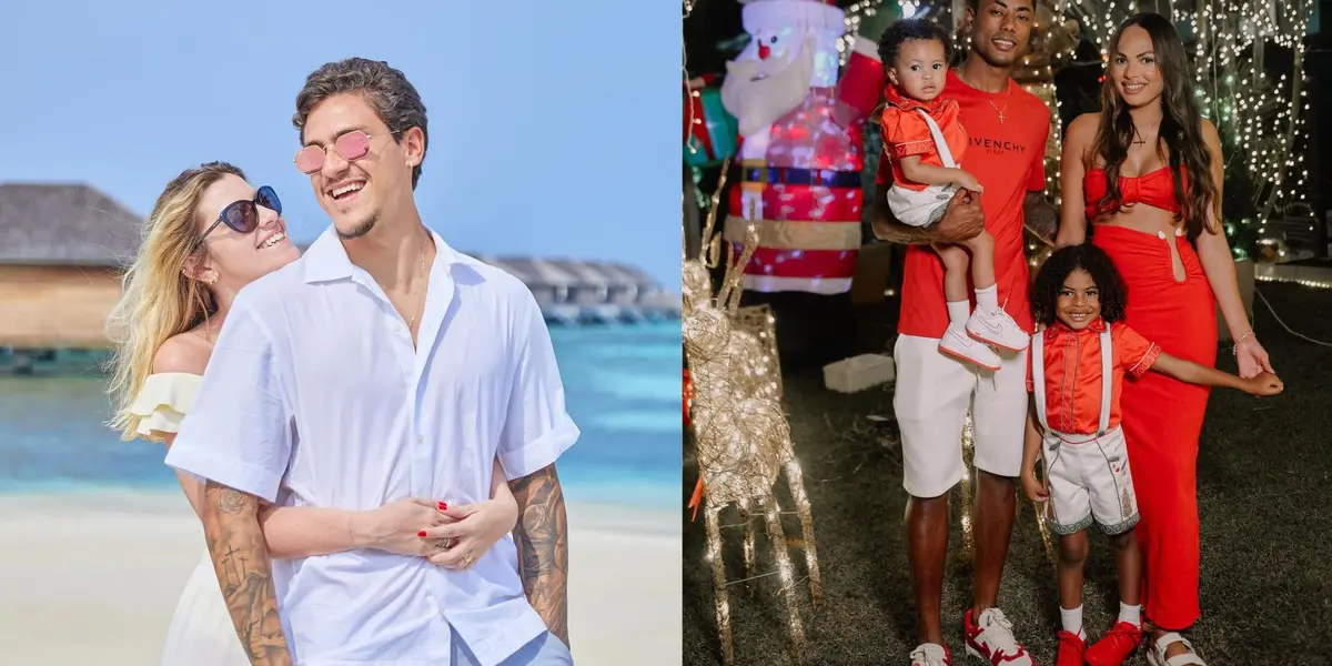 Pedro e Fernanda Nogueira. Bruno Henrique e Gisellen Ramalho.