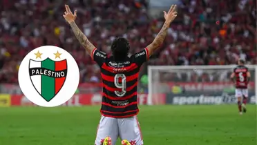 Pedro e o escudo do Palestino