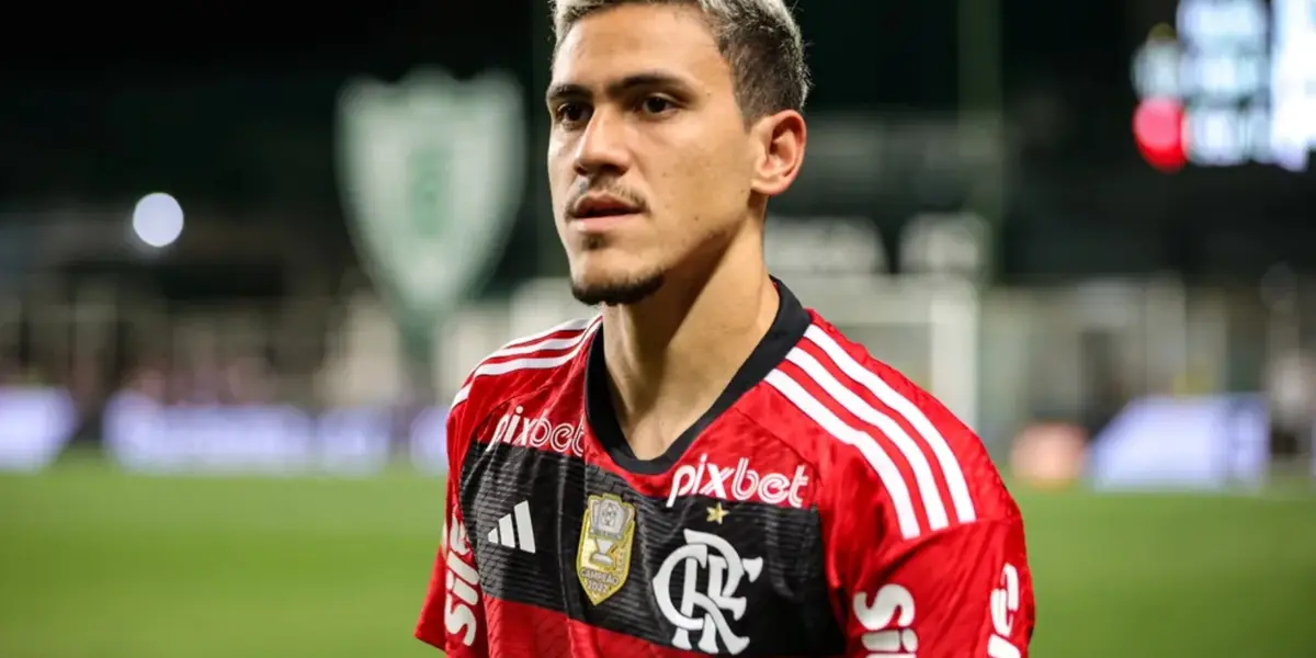 Pedro em ação pelo Flamengo — Foto: Gilson Lobo/AGIF