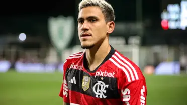 Pedro em ação pelo Flamengo — Foto: Gilson Lobo/AGIF