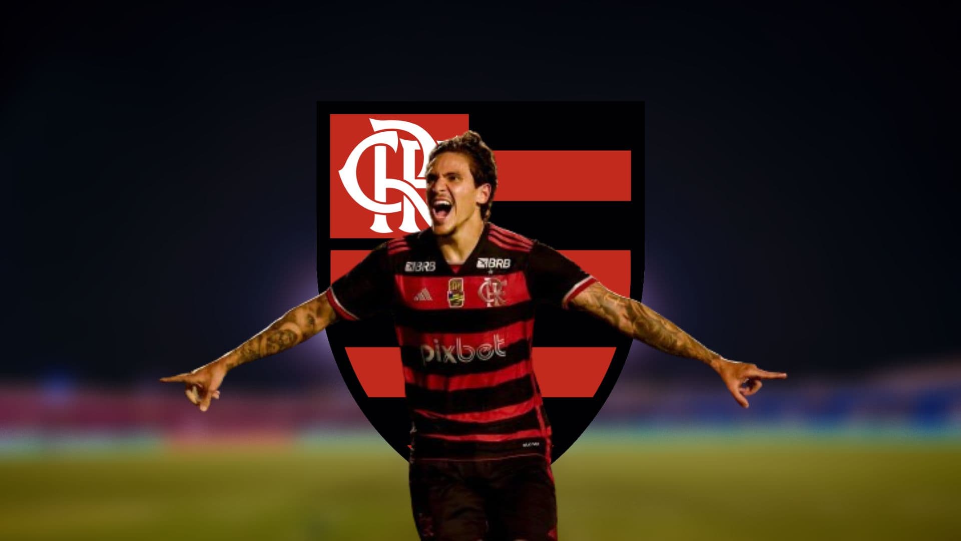 Pedro marca hat-trick com a camisa do Flamengo
