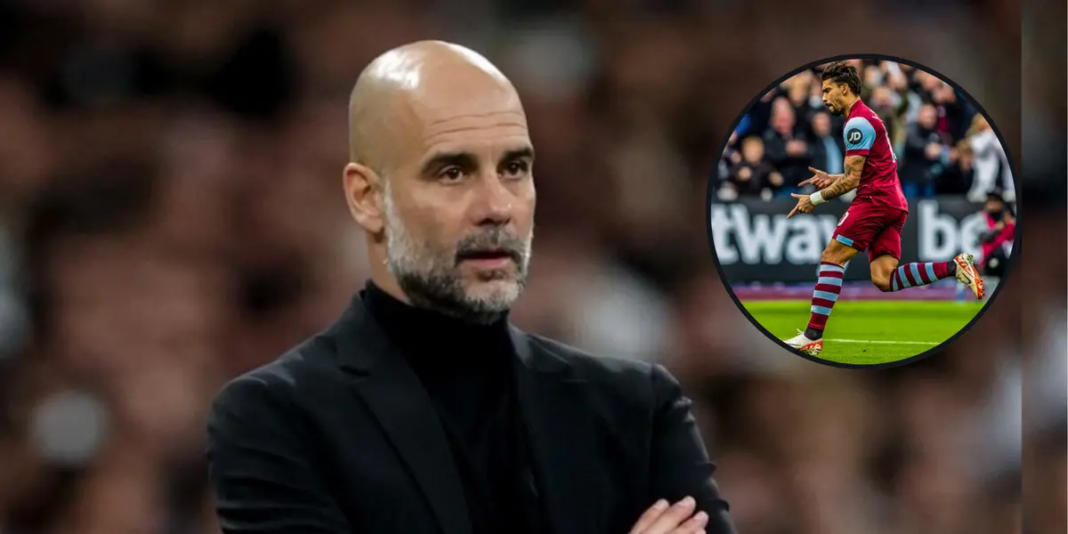 Pep Guardiola e Lucas Paquetá