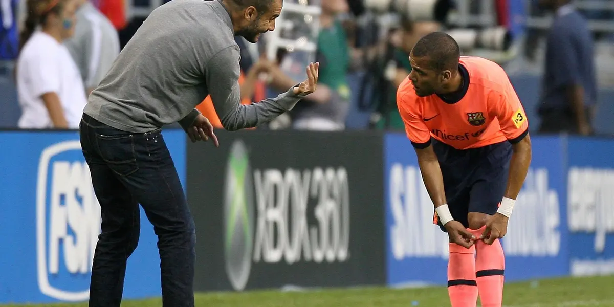 Pep Guardiola se inspirou negativamente em seu ex-comandado, Daniel Alves, e sua atitude pode ter encerrado um relacionamento de anos