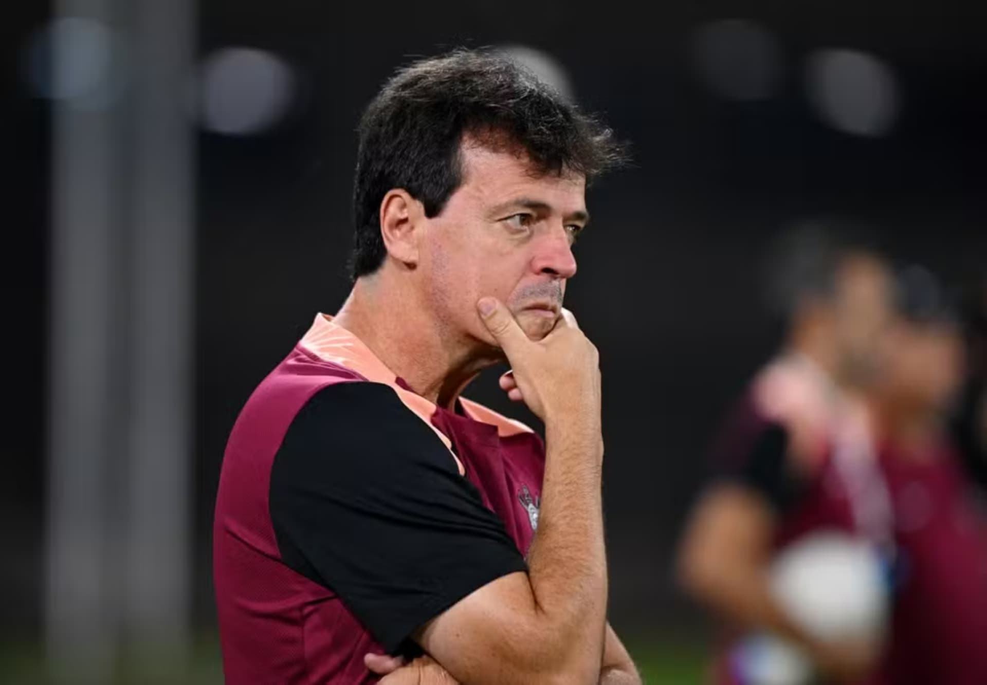 Platense x Corinthians Libertadores Fernando Diniz — Foto: REUTERS/Rodrigo Valle