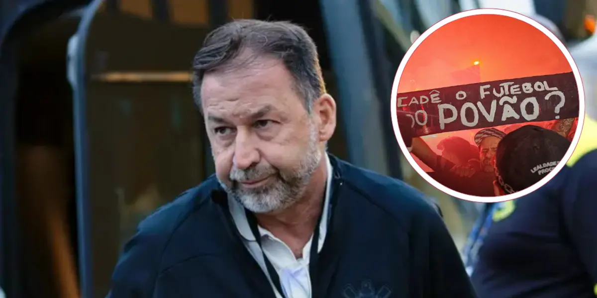 Presidente do Corinthians, Augusto Melo, é alvo de críticas