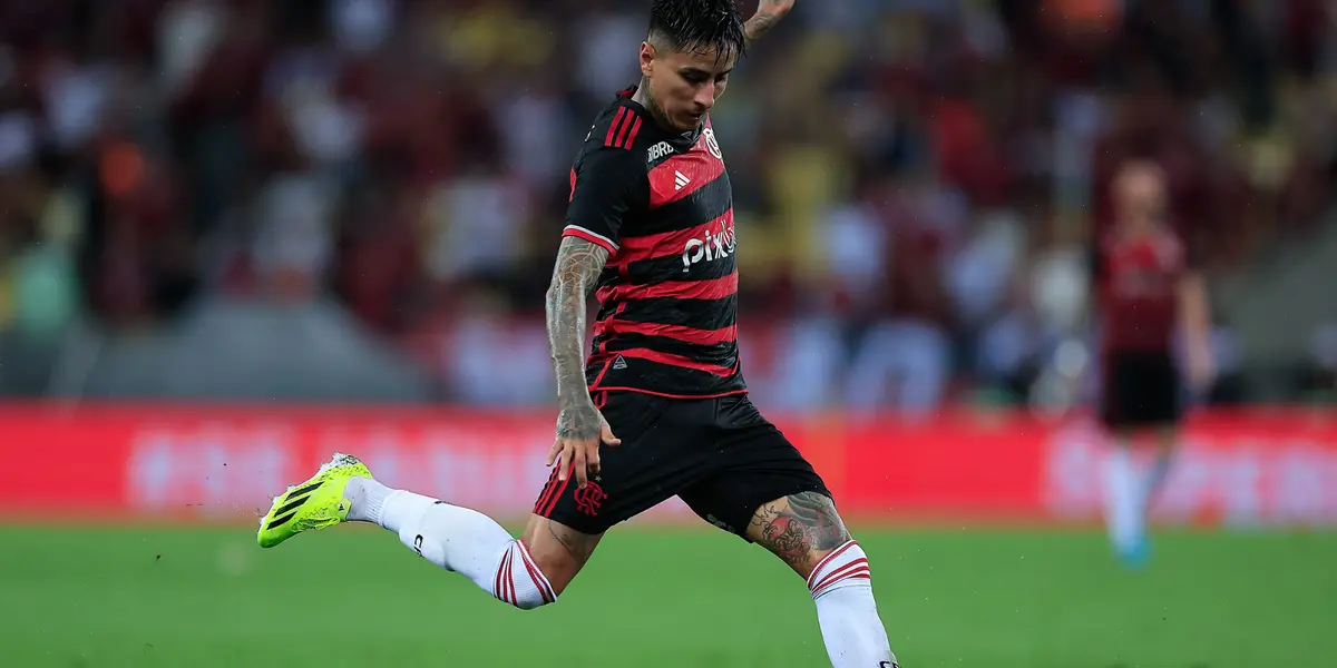 Pulgar em ação pelo Flamengo