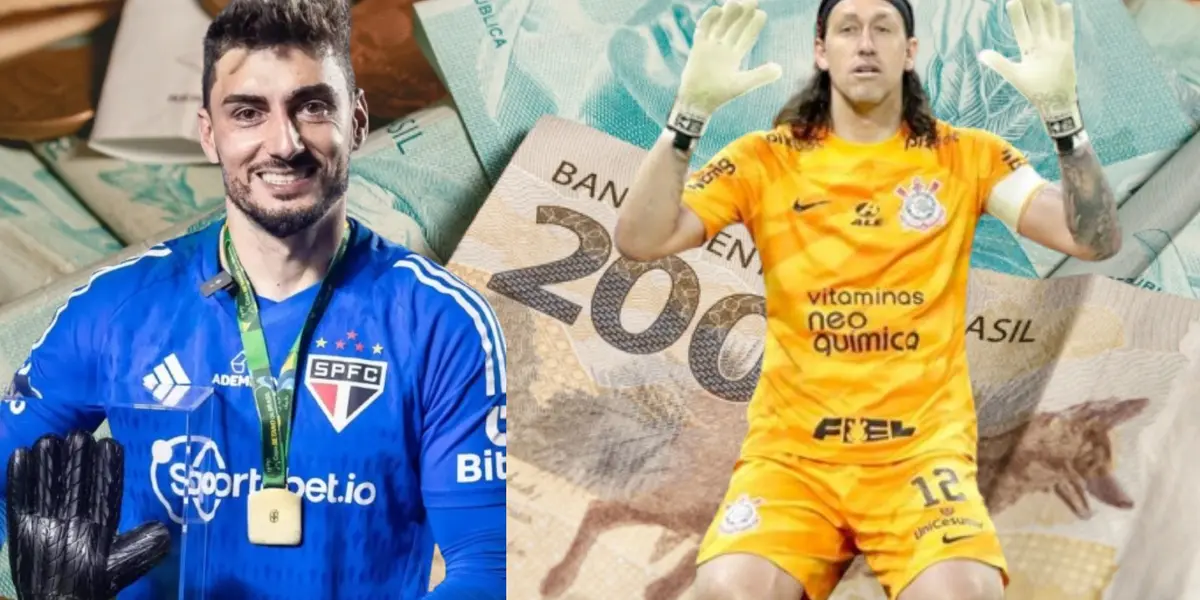 Rafael do São Paulo e Cássio do Corinthians