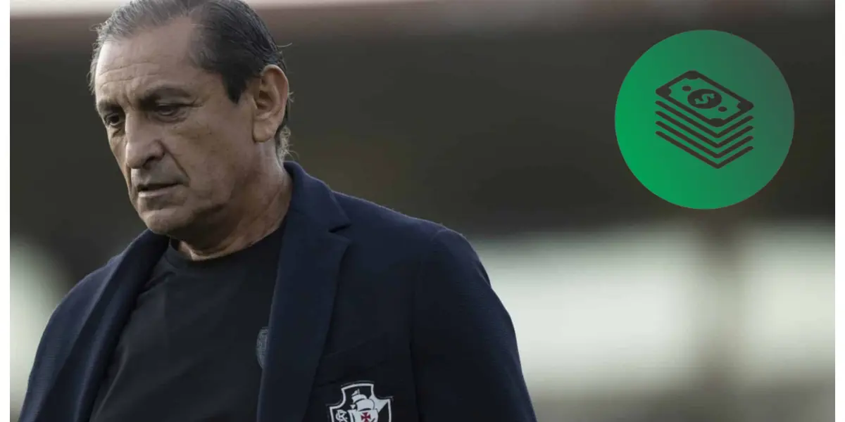 Ramón Diaz com o paletó do Vasco da Gama