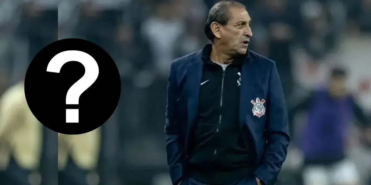 Ramón Diaz durante partida do Corinthians