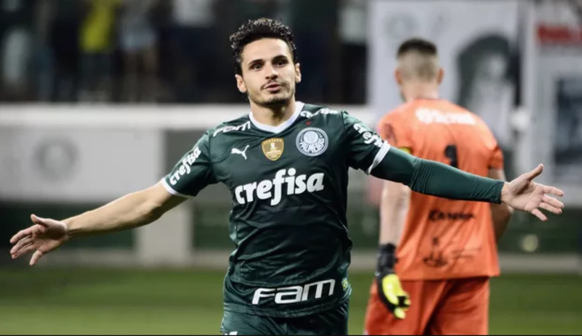 Raphael Veiga e Rony fizeram os gols do Verdão