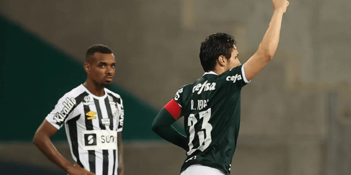 Raphael Veiga foi o autor do gol do Verdão