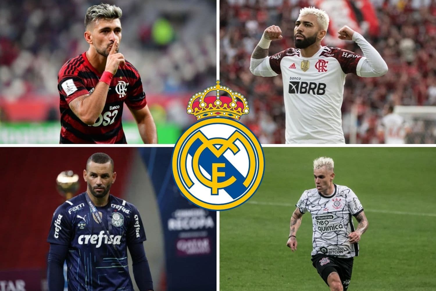 Real Madrid tem alvos brasileiros para a próxima temporada e reserva do Corinthians surpreende o mercado da bola