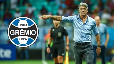 Renato Gaúcho comanda o Grêmio na beira do gramado