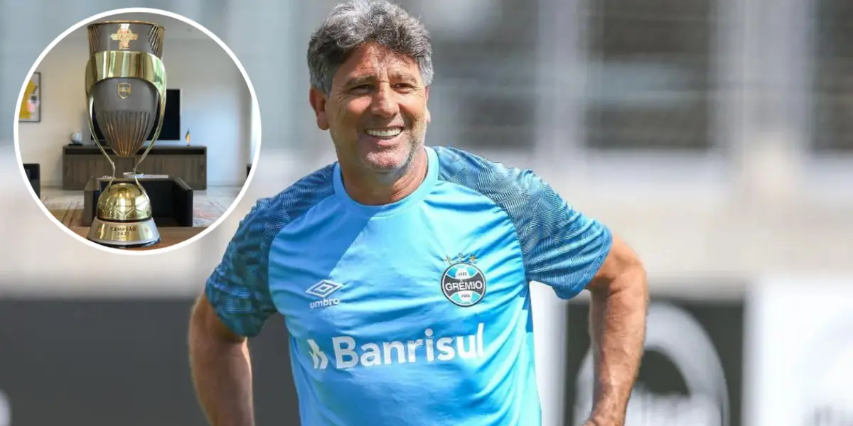 Renato Gaúcho em ação pelo Grêmio