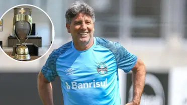 Renato Gaúcho em ação pelo Grêmio