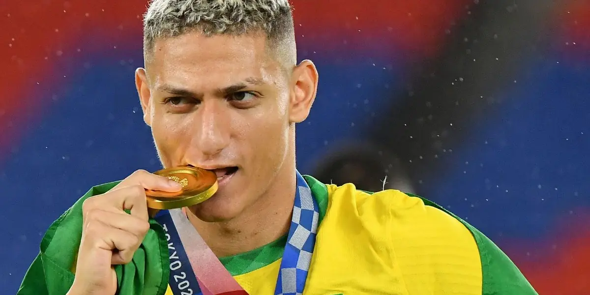 Richarlison segue a provocar a Argentina, desta vez após conquistar o ouro olímpico em Tóquio