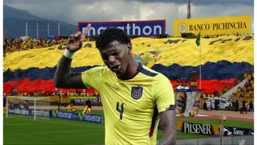 Robert Arboleda com a camisa do Equador