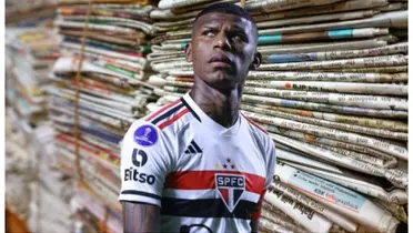 Robert Arboleda com a camisa do São Paulo