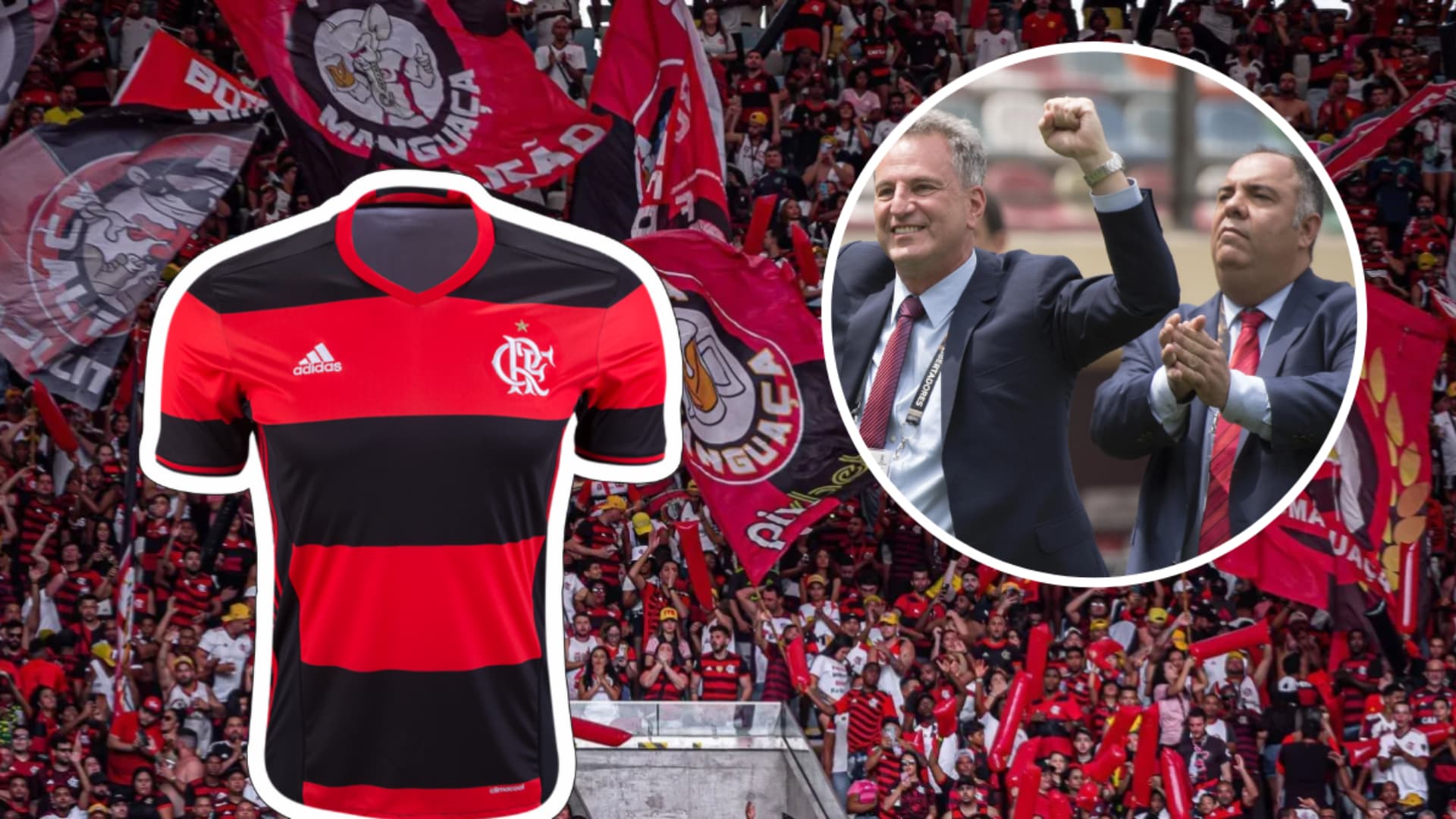 Rodolfo Landim e Marcos Braz no Flamengo