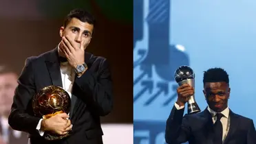 Rodri venceu Vini Jr na Bola de Ouro da France Football, mas brasileiro ganhou prêmio da FIFA