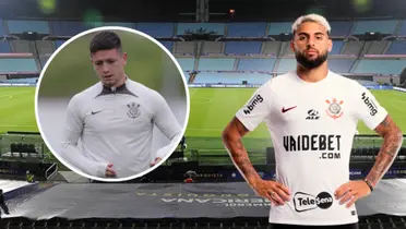 Rodrigo Garro e Yuri Alberto em ação pelo Corinthians