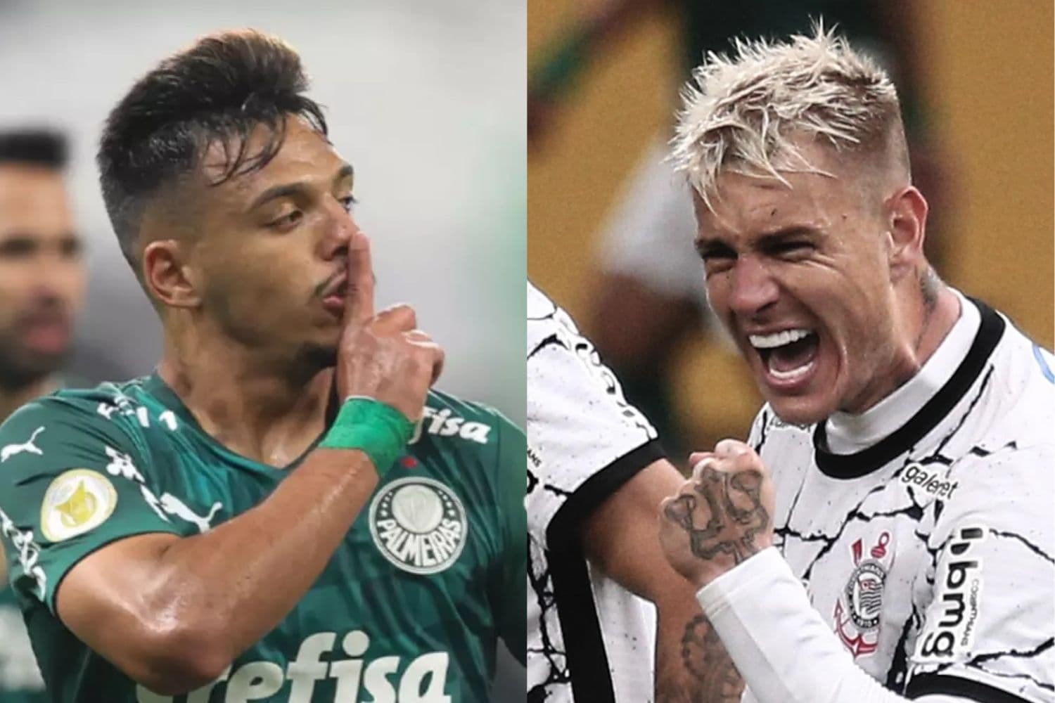 Róger Guedes foi o grande nome do clássico contra o Palmeiras e ainda rebateu com estilo as provocações de Gabriel Menino