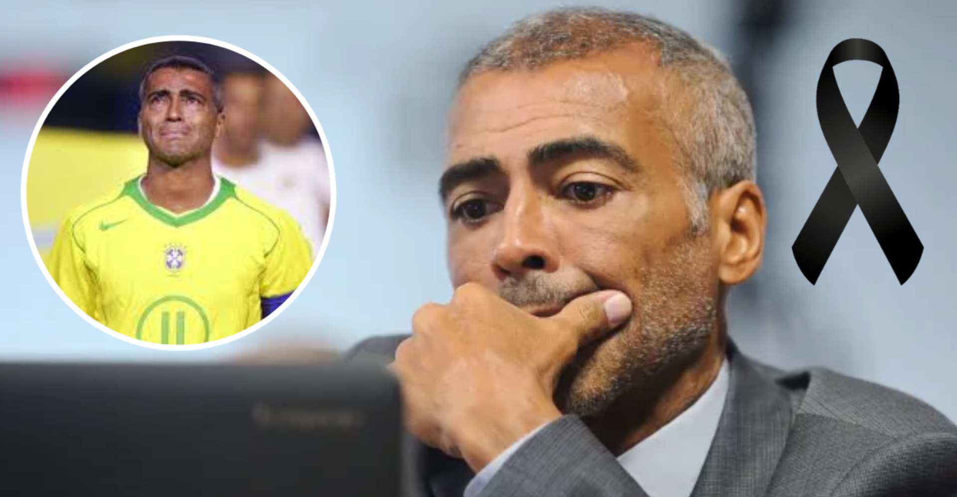 Romário com a camisa da Seleção Brasileira