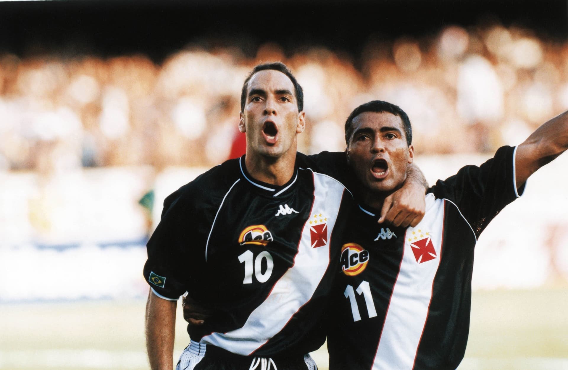 Romário e Edmundo protagonizaram embates públicos na década de 1990