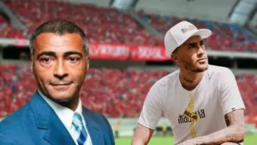 Romário e seu filho Romarinho