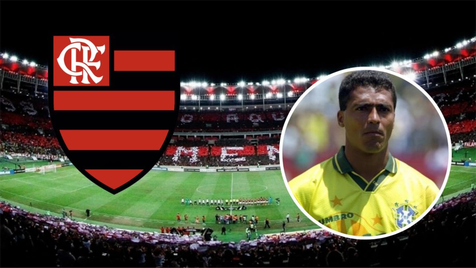 Romário em ação pela Seleção Brasileira