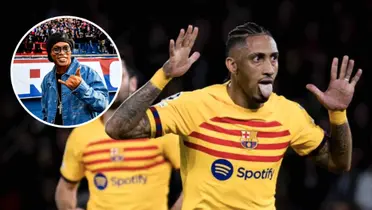 Ronaldinho Gaúcho e Rapinha em ação pelo Barcelona