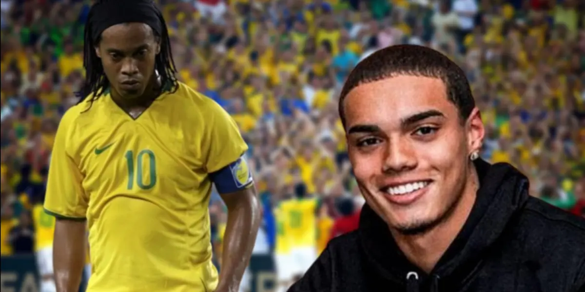 Ronaldinho Gaúcho e seu filho João Mendes