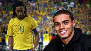 Ronaldinho Gaúcho e seu filho João Mendes
