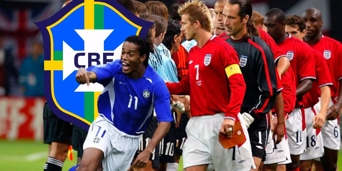 Ronaldinho Gaúcho foi responsável por eliminar a Inglaterra em 2002