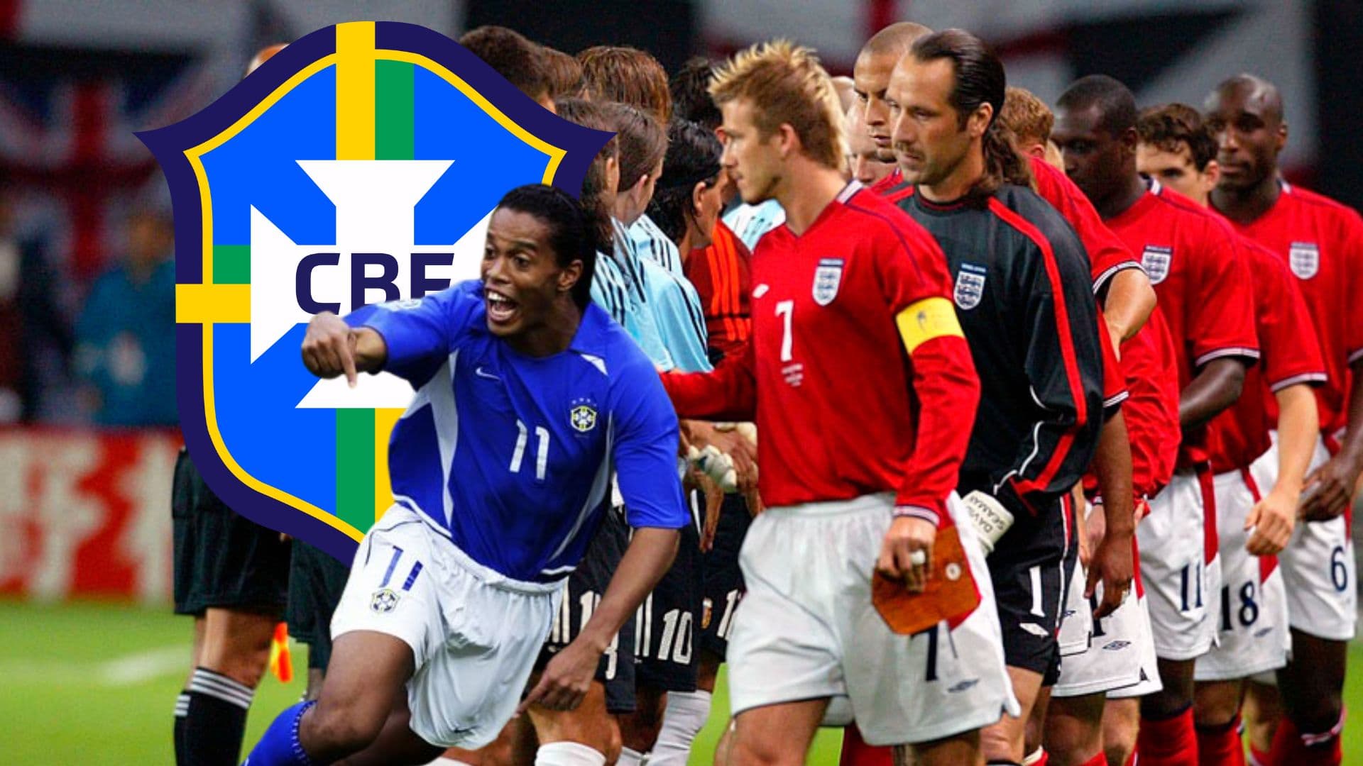 Ronaldinho Gaúcho foi responsável por eliminar a Inglaterra em 2002