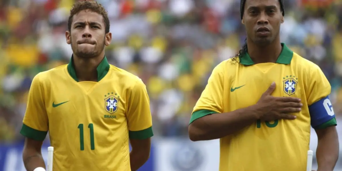 Ronaldinho já jogou com Neymar na seleção brasileira Foto: Juan Karita / AP