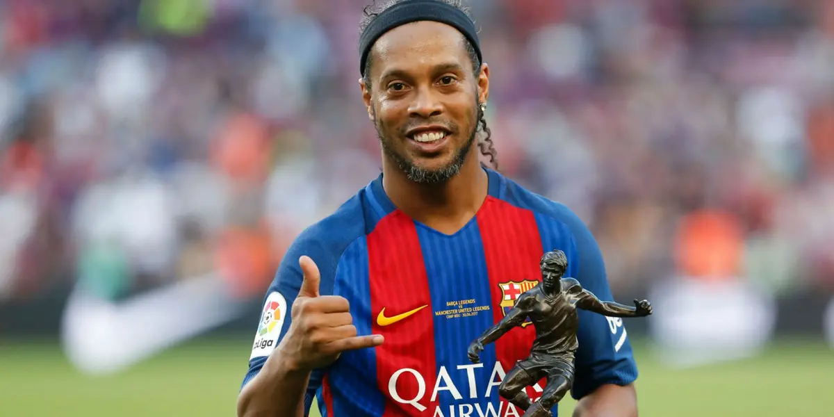 Dizem que está falido, o novo emprego que o Barça deu a Ronaldinho