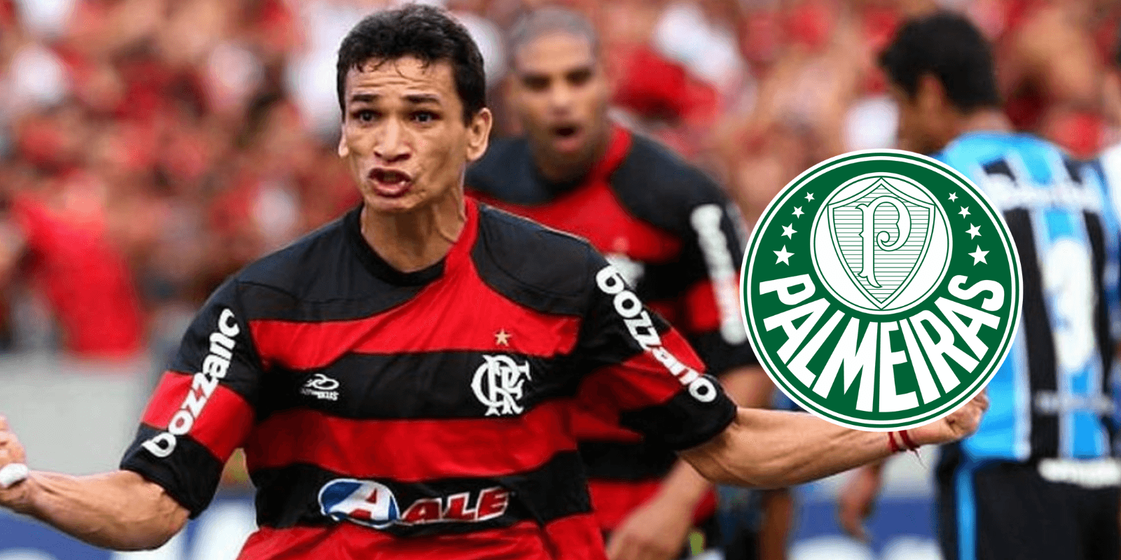 Ronaldo Angelim comemora gol marcado contra o Grêmio no brasileirão de 2009