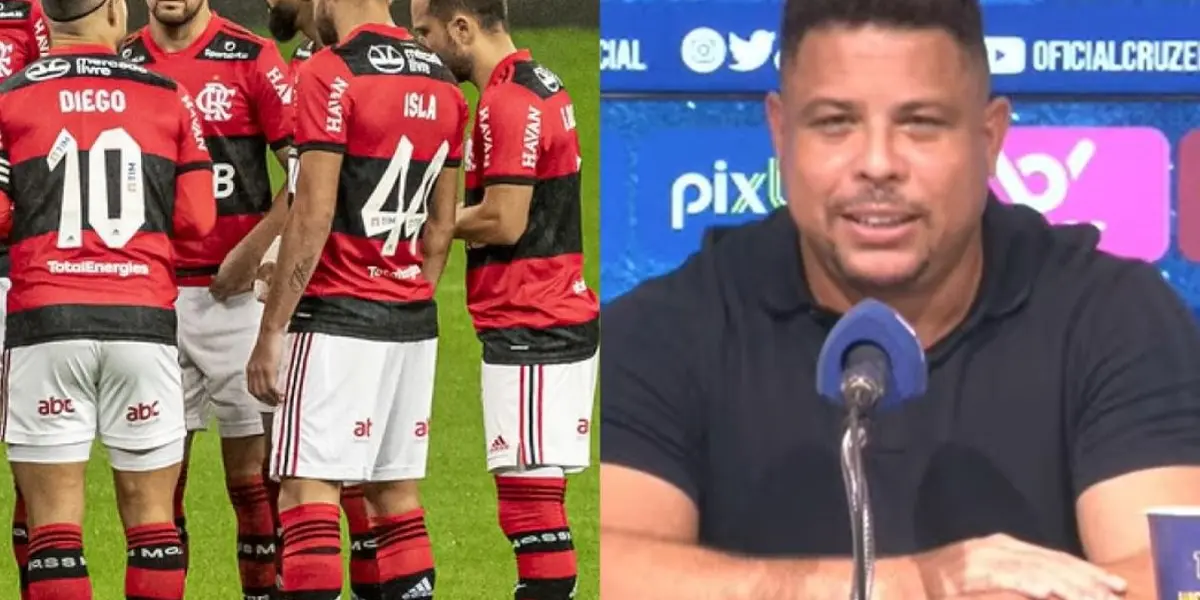 Ronaldo Fenômeno quer levar um dos astros do Flamengo ao Cruzeiro por fortuna