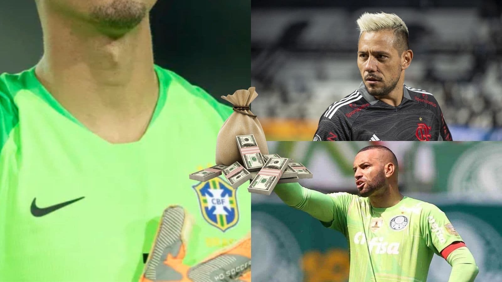 Saída de Jailson e procura de concorrente para Diego Alves são as motivações de Palmeiras e Flamengo por craque