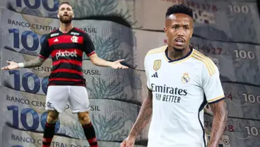 Salário de Léo Pereira no Flamengo e de Éder Militão no Real Madrid