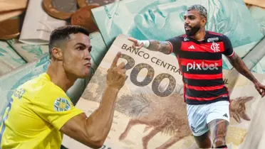 Se Al-Nassr dá R$1 bilhão a Cristiano Ronaldo, o salário de Gabigol no Flamengo