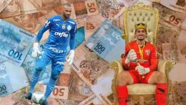 Salários de Weverton do Palmeiras e Rafael do São Paulo