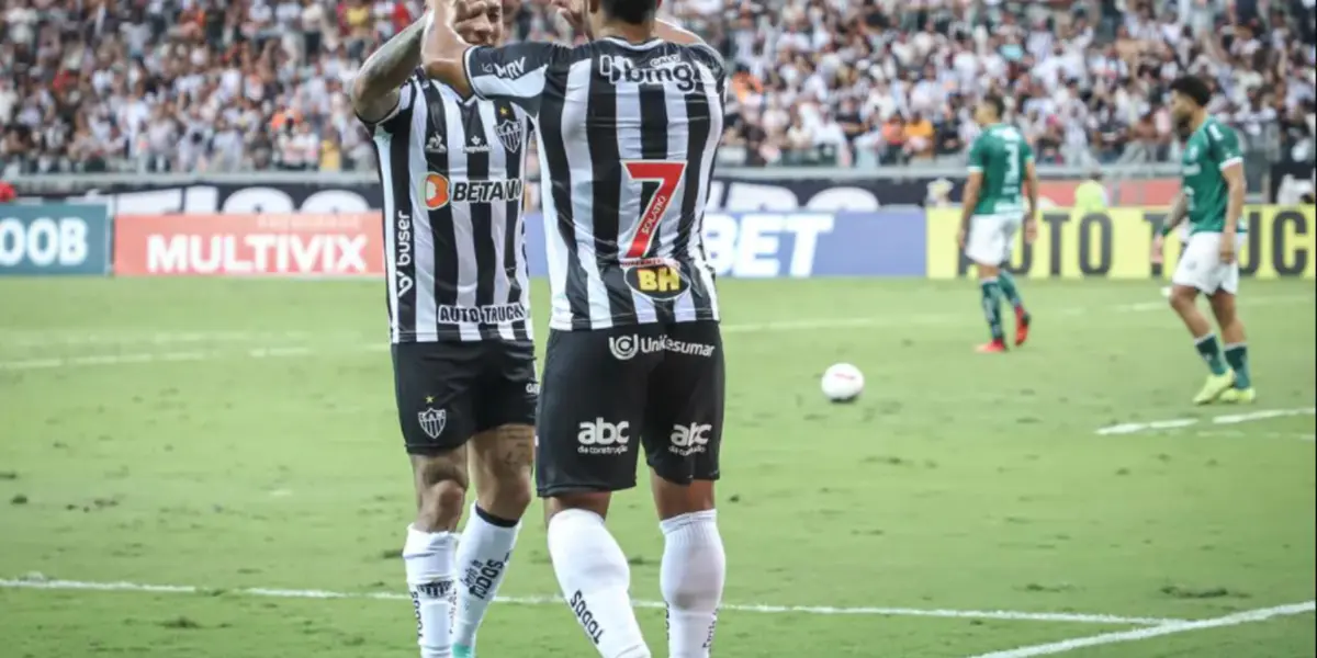 Sasha, Vargas e Hulk fizeram os gols do Galo