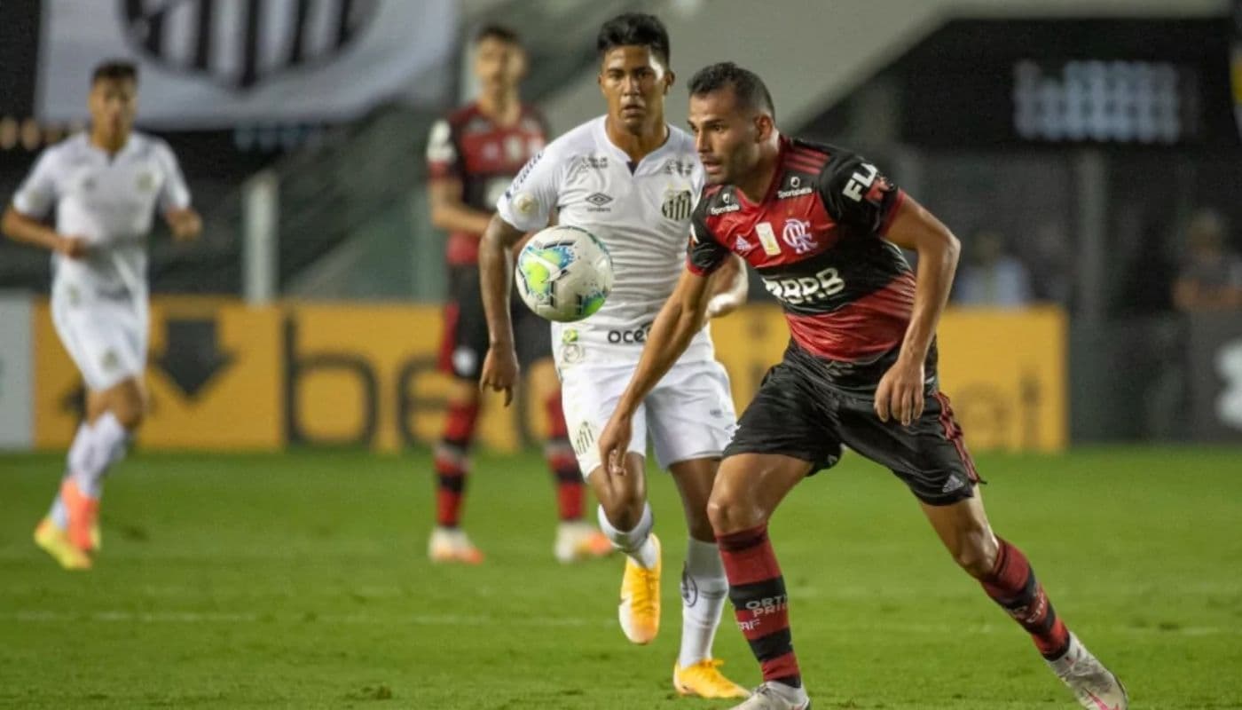 Sem pretensões no Brasileirão, Flamengo encara o Santos que ainda sonha com a vaga na Copa Libertadores 2022